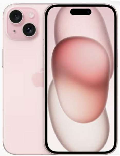 ابل ايفون 15العادي 128جيجا الوردي